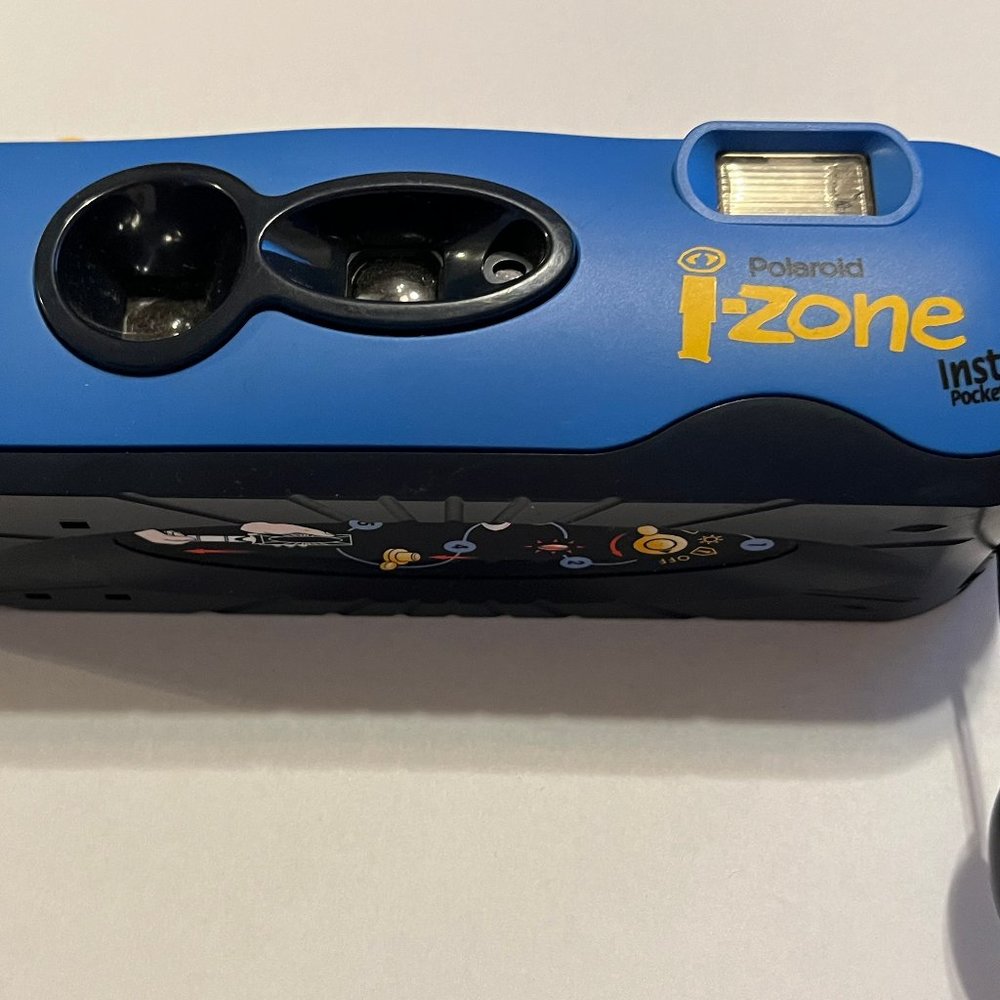 VTG Polaroid I-Zone Instant Pocket Blue & Yellow Camera Works Excellent Shape